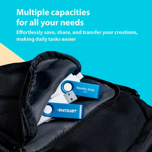 USB флеш накопитель Patriot 256 ГБ Xporter X550 USB 3.2/Type-C (PS256GX550AAD) - фото 8