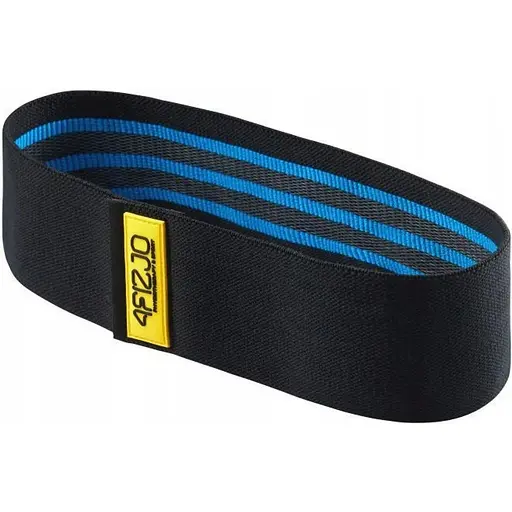 Гумка для фітнесу та спорту 4Fizjo Hip Band із тканини 15-20 кг Black/Blue (P-5907739310293) - фото 1