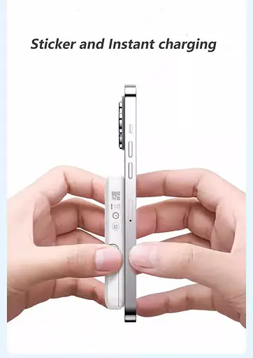 Магнітний Magsafe повербанк Anker A1618 5000 mAh для iPhone з підставкою для телефону білий - фото 4