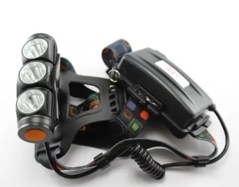 Налобный фонарь Police BL-2155-T6+2XPE 158000W + ЗУ220/12В + 2х18650 + 3 режима