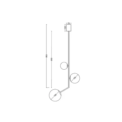 Підвіс SV0060-3P BK+GD - фото 2