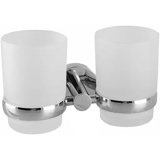 Склянка подвійна Perfect Sanitary Appliances SP 8128 хром - фото 1