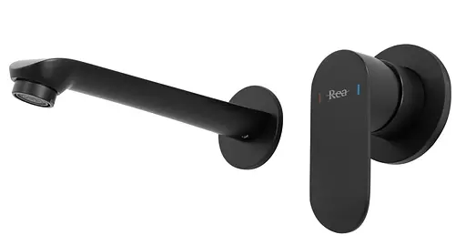 Смеситель для умывальника Rea Hyper + Box настенный скрытого монтажа black REA-B2061 Черный матовый - фото 2