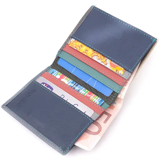 Кожаный женский кошелек ST Leather 10х9.5х1.5 см acs0028416 - фото 4