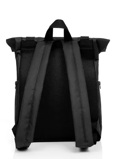 Чоловічий рюкзак Sambag RollTop Milton чорний тканевий 41 х 30 х 16 см (24211065m) - фото 3