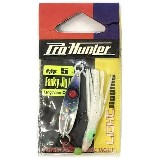 Пількер Prohunter Fanky Jig with skirt assist hook 5g Білий (1013-9637.00.73)
