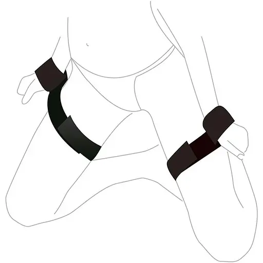 Набор для фиксации Art of Sex - BDSM Hands to Hips Simple - фото 2