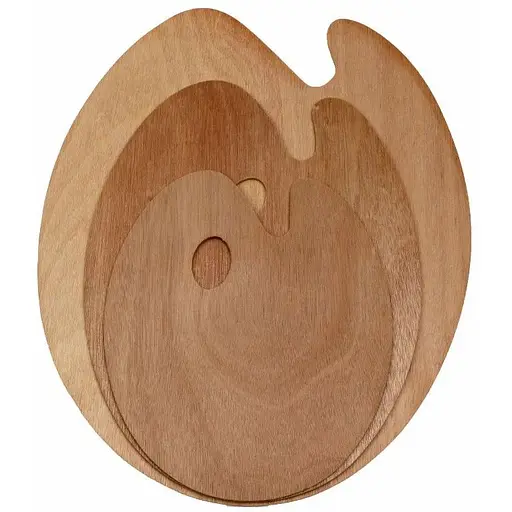 Палитра  D. K. ART & CRAFT деревянная овальная 30х40 см 3 мм - фото 2