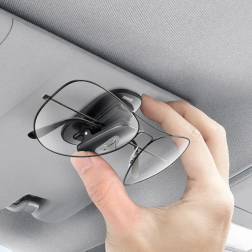 Автомобильный держатель для очков Baseus Platinum Vehicle Eyewear clip Pasete Type ACYJN-A01 - фото 3