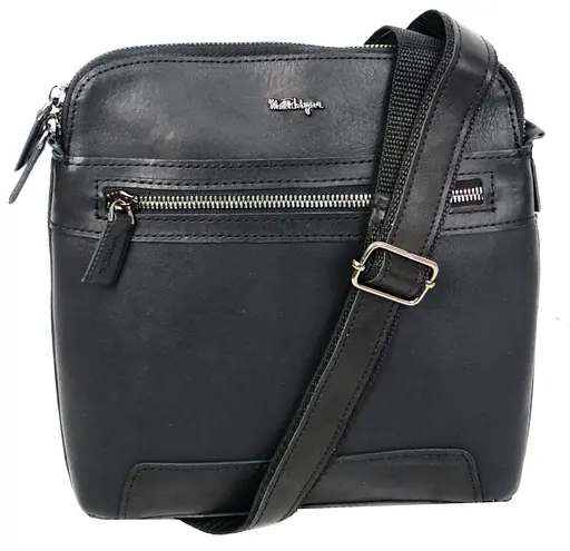 Мужская кожаная сумка на плечо Mykhail Ikhtyar 23х23х3,5 см sum0023008 - фото 1