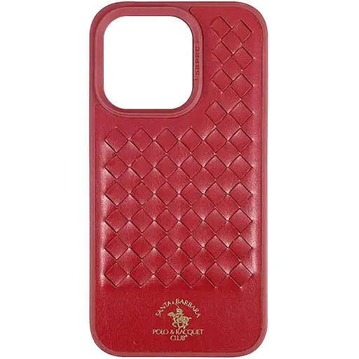 Кожаный чехол Polo Santa Barbara для Apple iPhone 14 Pro Max 6.7 Red