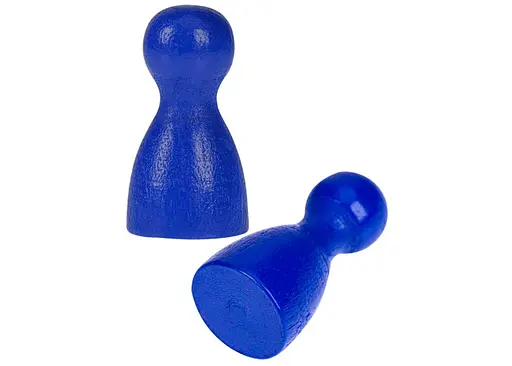 Аксессуар Фишка деревянная синяя для настольных игр 2.5 см поштучно (Р00510) - фото 3