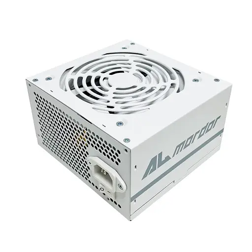 Блок живлення 550 Вт, ALmordor ATX, білий, 83+, Active PFC, 140 мм AI cooler, 2xMolex/3xSATA/1x6+2-pin/1x4+4-pin - фото 1