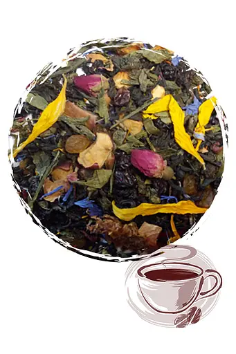 Суміш чорного та зеленого чаю Brayval 1001 Ніч 100 г - фото 1