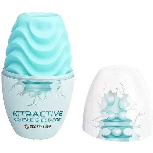 Мастурбатор яйце Pretty Love Attractive Double Sided бірюзовий