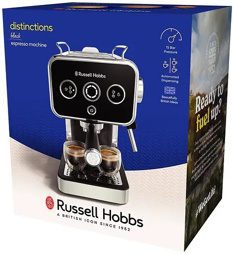 Кофеварка рожковая Russell Hobbs Distinctions черно-серебристый 1.1 л (26450-56) - фото 9