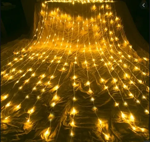Гірлянда штора Водоспад 480 led 3.0х3.0м Теплий білий - фото 2
