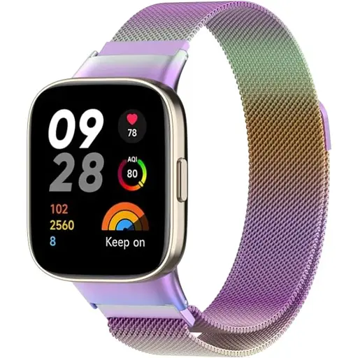 Ремешок DK для Xiaomi Redmi Watch 3 Metal Milanese Loop Magnetic (chameleon)