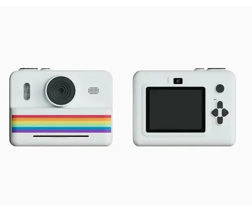 Детская цифровая фотокамера RAINBOW 2,8" мгновенная печать с термопринтером 1500 мАч Белый - фото 3
