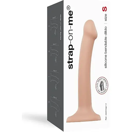 Насадка для страпона Strap-On-Me Dual Density Dildo Flesh S - фото 4