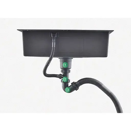 Біла мийка на кухню Nett NW-7042 під стільницю 1.5 мм з нержавіючої сталі - фото 8