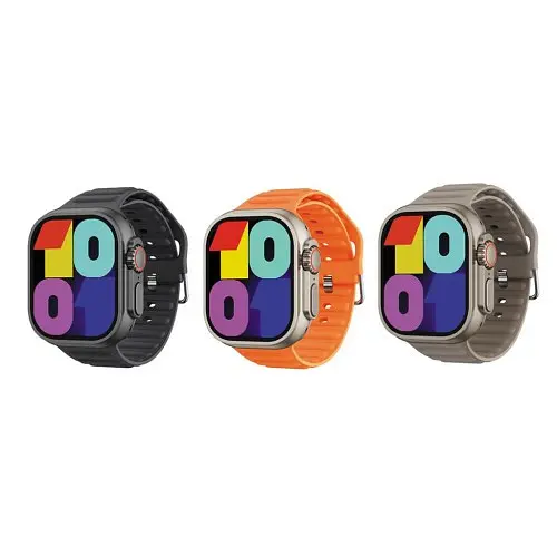 Смарт-часы XO M10Ultra 9th Wireless Charging Smart Sports Talking Watch Оранжевый - фото 6