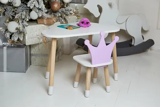 Дитячий столик Хмара та стільчик Корона фіолетова - фото 3