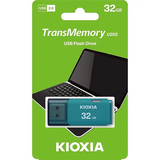 Флеш-накопичувач Kioxia USB 32GB TransMemory U202 Blue (LU202L032GG4) - фото 3
