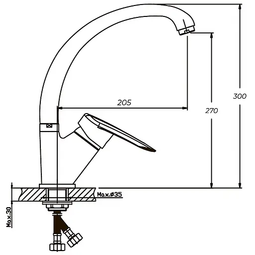 Змішувач для кухні Haiba Disk 777 HB0059 Хром - фото 2
