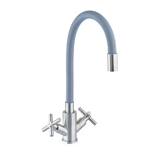 Змішувач для кухні Mixxus із силіконовим виливом DVE-011 Refl.Gray (MI6081) - фото 1