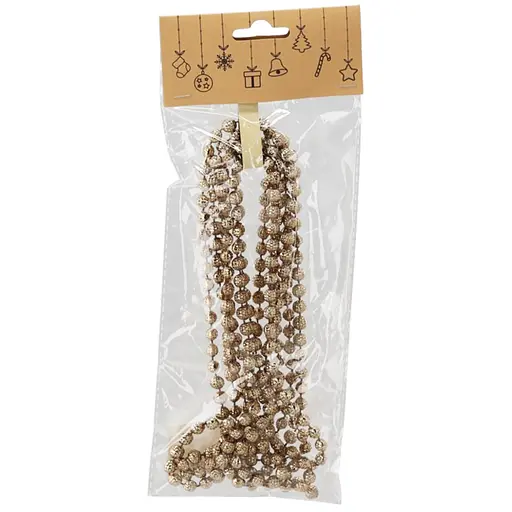 Гірлянда декоративна Chomik Буси 2.7 м Ø6 мм пластик шампань (GIF3924)
