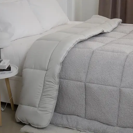 Одеяло ТЕП Teddy 200x210 см светло-серый (1-05209_35051) - фото 2