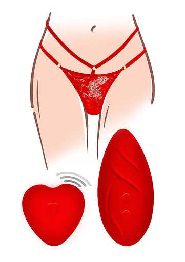Вибратор в трусики Toy Joy Divine The Sensual Panty Pleaser 9 см красный - фото 7