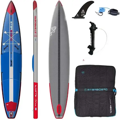 Sup-дошка StarBoard Inflatable Sup 12'6 X 27 X 6 All Star Airline Deluxe SC Сірий/Синій (1053-2012230601016)