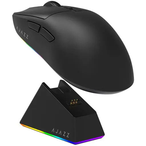 Игровая мышь Ajazz AJ-139B MC V2 Wireless/Bluetooth/USB ESports Gaming 12000dpi 35G Black - фото 2