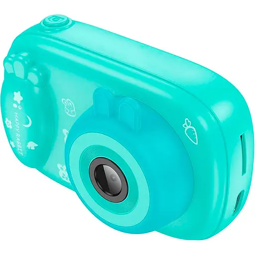 Дитяча фотокамера Hoco DV205 Dual Сamera Mint Green [136172]