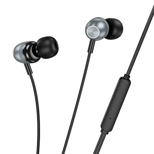 Навушники BOROFONE BM83 Craft universal earphones with mic Black - фото 4