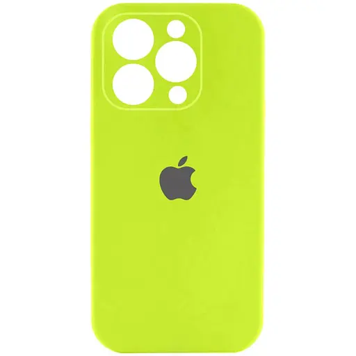 Чехол Epik Silicone Case Full Camera Protective AA для Apple iPhone 15 Pro 6.1 Кислотно-зеленый/Acid Green