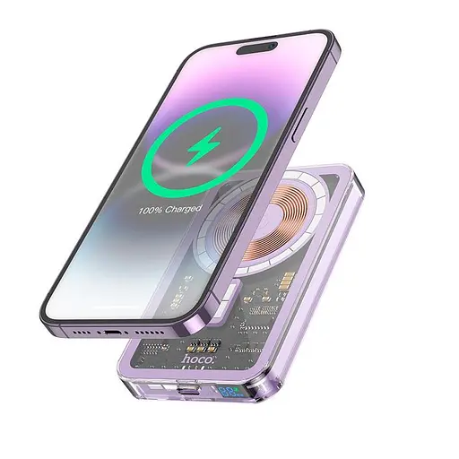 УМБ Hoco Ice Crystal magnetic быстрое питание Power Bank Q14 5000mah |Type-C, QC/PD, 20W/3A| - фото 1
