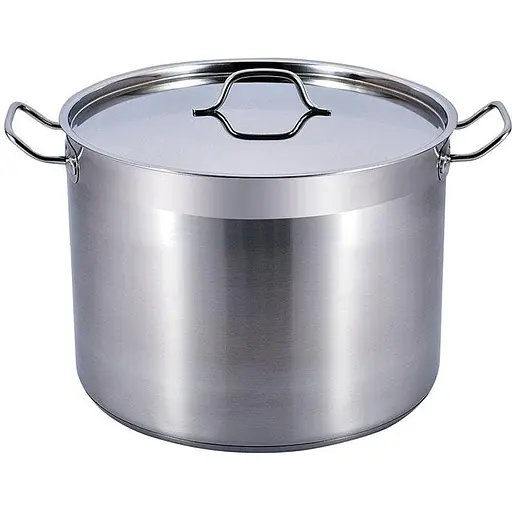 Кастрюля нержавеющая Zauberg цилиндрическая с крышкой 16.0 л (ZB-30)
