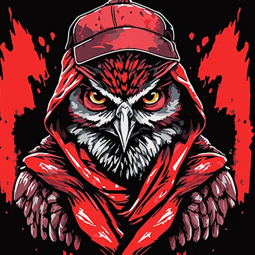 Набор для росписи по номерам Strateg Детективная сова в стиле граффити на черном фоне 40х40 см (AV4040-51) - фото 1