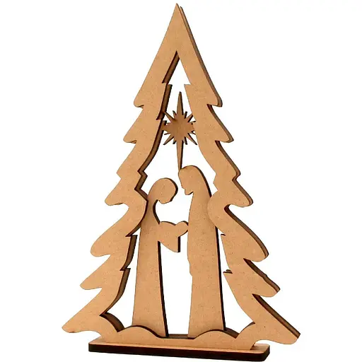 3D композиція на підставці Rosa Talent Сцена Різдва 2 МДФ 17.5х3.5х25 см