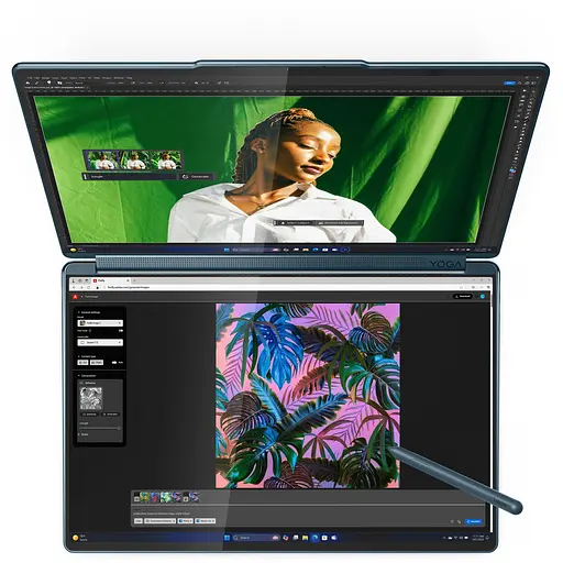 Ноутбук Lenovo Yoga Book 9 14IAH10 Ultra 9 285H la 54GHz, 2x, сенсорный, 32GB LPDDR5x, 1TB, Arc 140T, Windows 11 Pro - фото 6