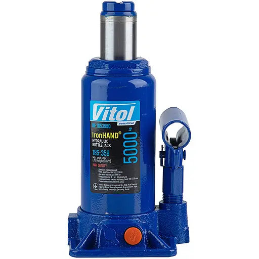 Домкрат гідравлічний телескопічний Iron Hand 5т 185-358 мм 4.1 кг (IH-185355D) - фото 4