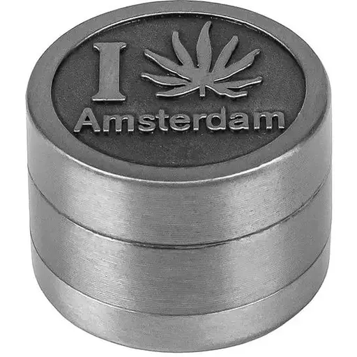 Гриндер для подрібнення тютюну HL-246 I Коноплі Amsterdam Silver (10936)