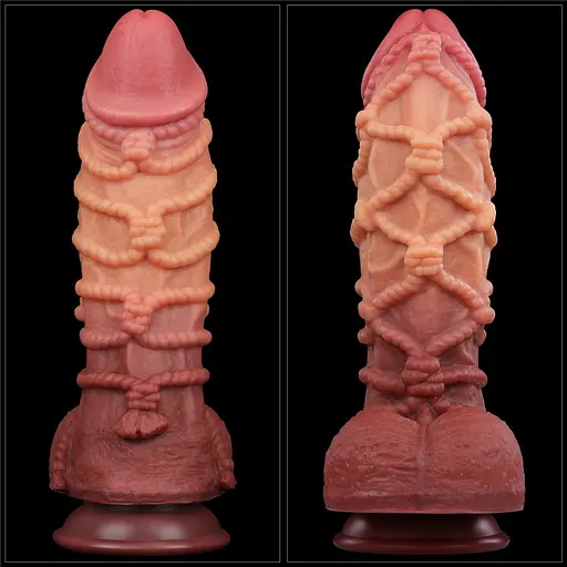 Фаллоимитатор Dual-Layered Silicone Nature Cock 10.5'' 27 см коричневый - фото 11