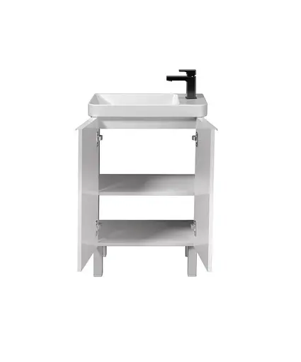 Тумба Мойдодир Perl 55-U с умывальником Dana 55 Белый универсальная Белый - фото 3