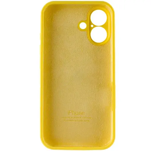 Чохол Epik Silicone Case Full Camera Protective AA для Apple iPhone 16, 6.1 Жовтий/Yellow - фото 6