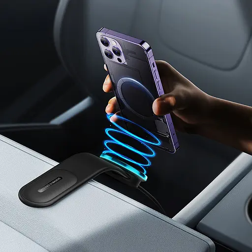 Магнитный MagSafe автодержатель с зарядкой Baseus C02 Pro Magnetic Wireless Charging (C40156000111) - фото 6