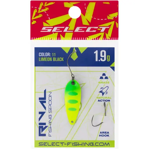 Блесна Select Rival 1.9g 30mm #11 LimeON Black - фото 2
